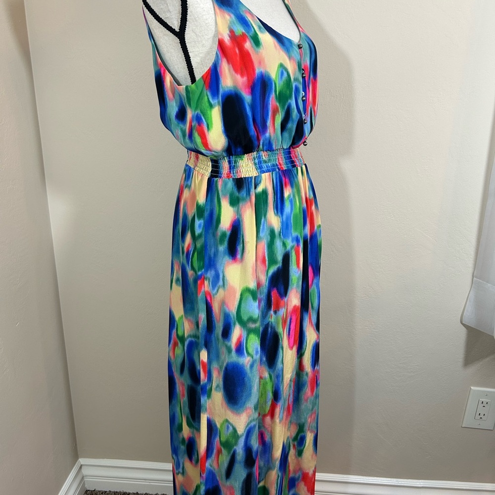 Maeve Multicolor Abstract Maxi Dress - Picture 11 of 16